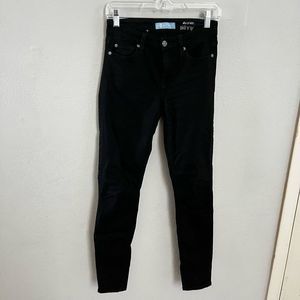 Woman’s 7 for All Mankind Black Skinny Jeans